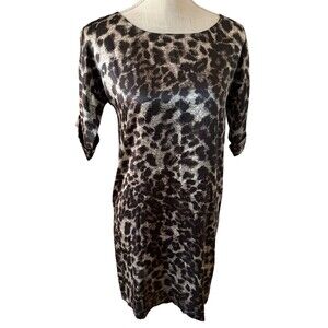 Club Monaco 100% Silk‎ Lillian Leopard Dress Size 00